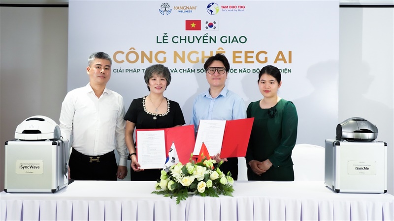 🤝 LỄ KÝ KẾT HỢP TÁC & CHUYỂN GIAO CÔNG NGHỆ EEG AI GIỮA TÂM ĐỨC TDG & KANGNAM WELLNESS