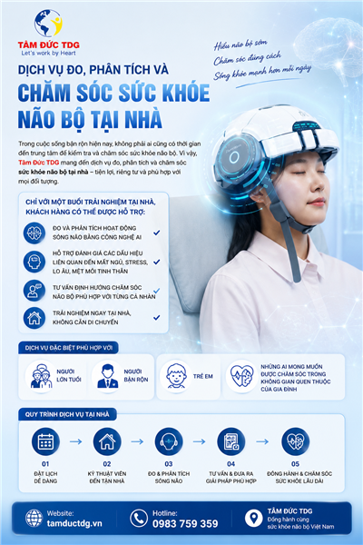🧠 DỊCH VỤ ĐO, PHÂN TÍCH VÀ CHĂM SÓC SỨC KHỎE NÃO BỘ TẠI NHÀ