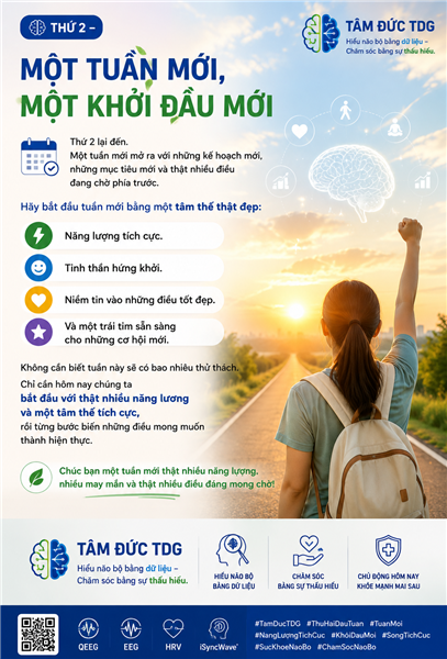 ​  THỨ 2 – MỘT TUẦN MỚI, MỘT KHỞI ĐẦU MỚI  ​
