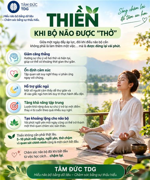​  THIỀN – KHI BỘ NÃO ĐƯỢC “THỞ”  ​